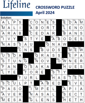 April_Plants_2024 Crossword Solutions