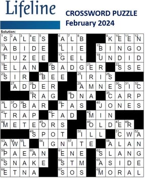 LL_Feb_Hibernating Animals_2024 Crossword Solution