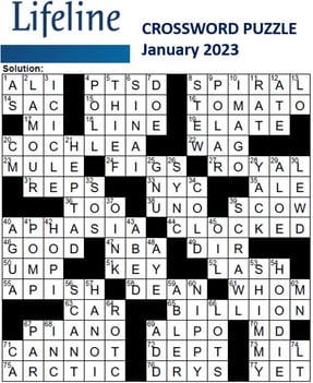 Lifeline January 2023 crossword solutions-1